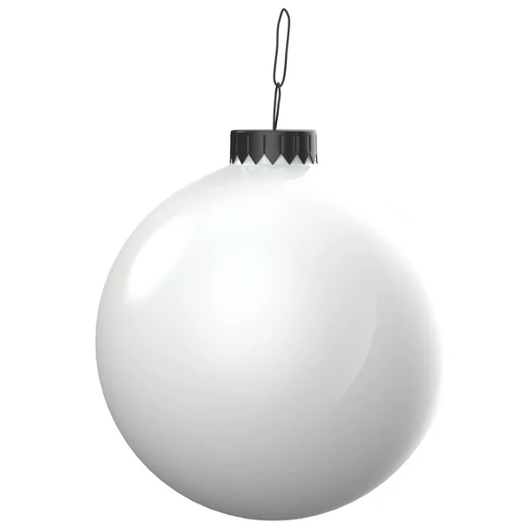 Palla Natale Isolato Bianco — Foto Stock