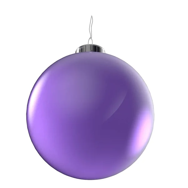 Рождественский Мяч Изолирован Белый — стоковое фото