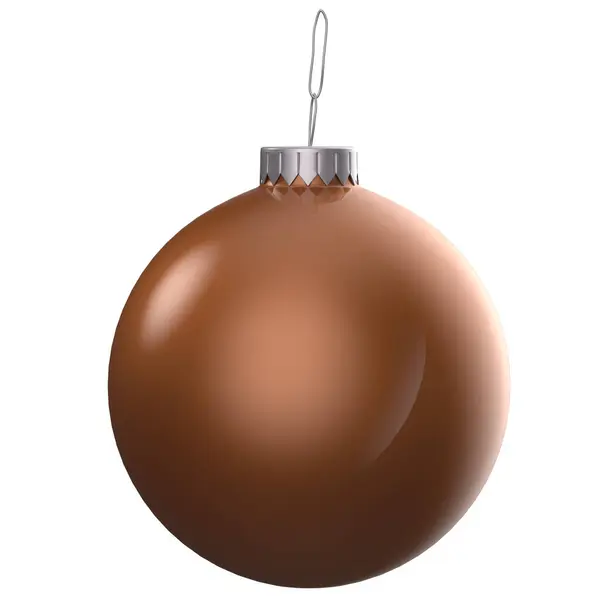 Рождественский Мяч Изолирован Белый — стоковое фото