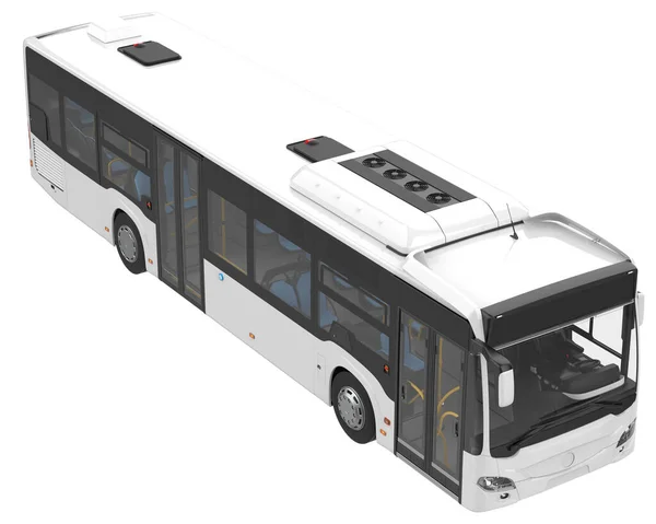 Автобус Білому Тлі Візуалізація — стокове фото