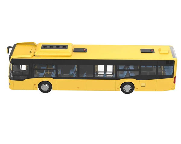 Autobús Sobre Fondo Blanco Renderizado — Foto de Stock