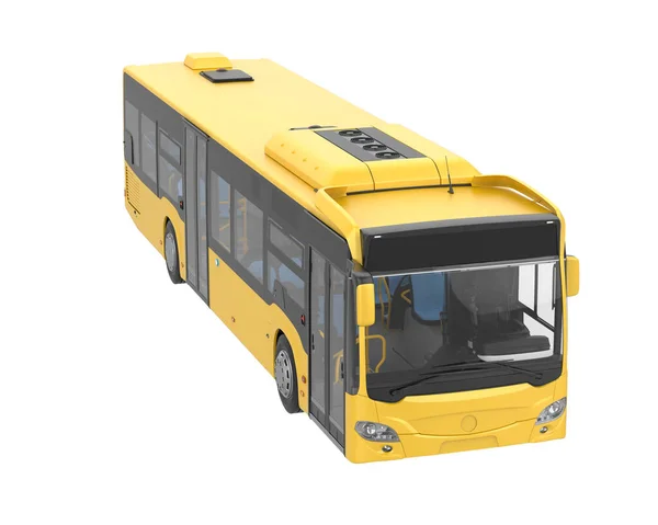 Autobús Sobre Fondo Blanco Renderizado —  Fotos de Stock