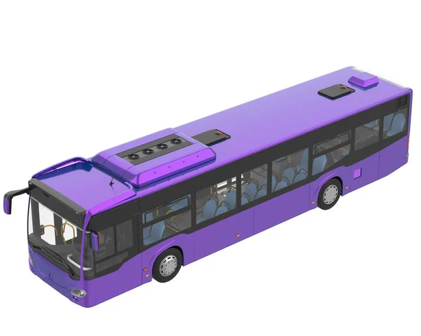 City Bus Isolated Background Rendering Illustration —  Fotos de Stock