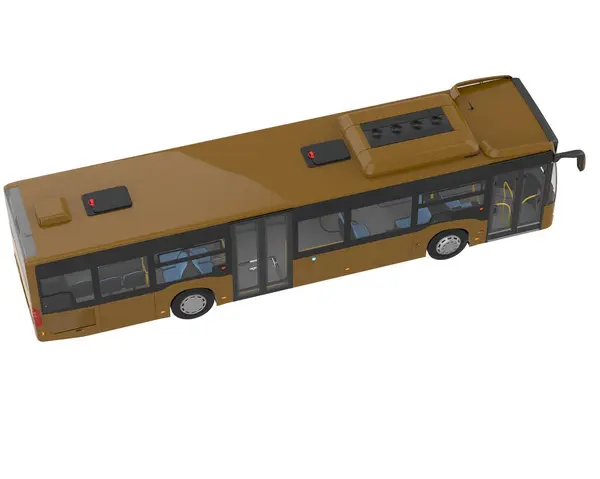 City Bus Isolated Background Rendering Illustration — Zdjęcie stockowe