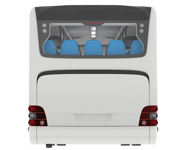 Автобус Изолирован Заднем Плане Рендеринг Иллюстрация — стоковое фото