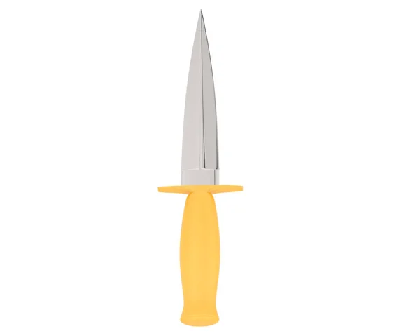 Бросок Ножа Изолирован Заднем Плане Рендеринг Иллюстрация — стоковое фото