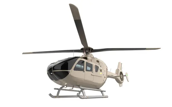 Современный Вертолет Белом Фоне — стоковое фото