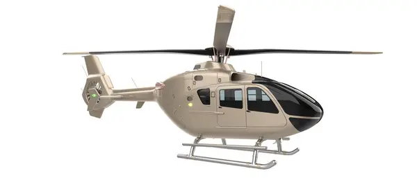 Современный Вертолет Белом Фоне — стоковое фото