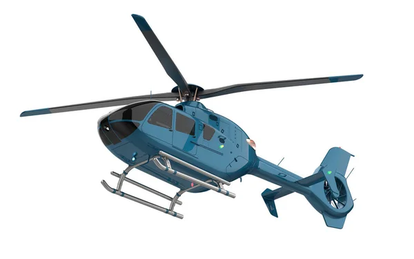 Moderner Hubschrauber Isoliert Auf Weißem Hintergrund — Stockfoto