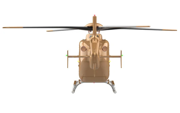 Moderne Helikopter Geïsoleerd Witte Achtergrond — Stockfoto