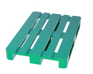 Avro paleti arka planda izole. 3d görüntüleme - illüstrasyon