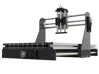 Tesisatçı arabası beyaz arka planda izole edilmiş. 3d görüntüleme - illüstrasyon
