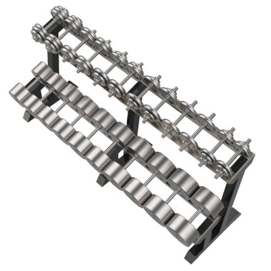 Ağır demir halterli spor masası, spor aletleri.