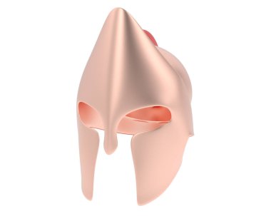 Beyaz arkaplanda izole edilmiş kask.