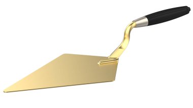 Tuğla mala arka planda izole edilmiş. 3d görüntüleme - illüstrasyon