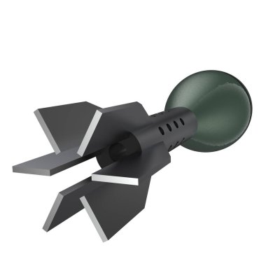 Havan topu beyaz arkaplanda izole edildi