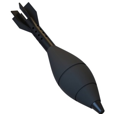 Havan topu beyaz arkaplanda izole edildi