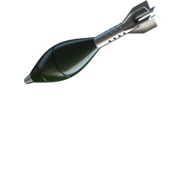 Havan topu beyaz arkaplanda izole edildi