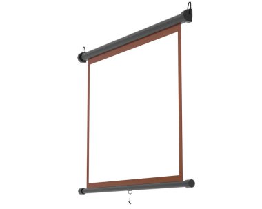 Bağlı ekran gri arkaplanda izole edildi. 3d görüntüleme - illüstrasyon