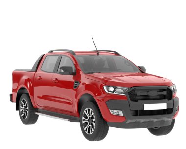 Offroad kamyonu beyaz üzerine