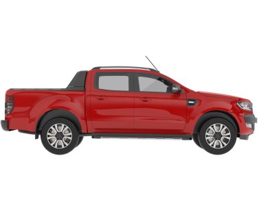 Offroad kamyonu beyaz üzerine