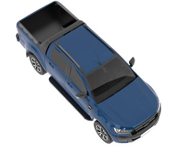 Offroad kamyonu beyaz üzerine