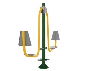 park spor ekipmanları beyaz arkaplanda izole edildi 