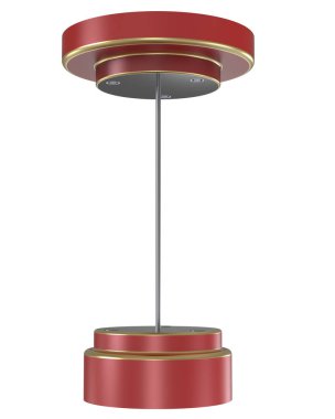 Arka planda yalnız kutup dansı sahnesi. 3d görüntüleme - illüstrasyon 