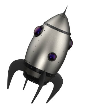 Bir roketin 3 boyutlu görüntülemesi