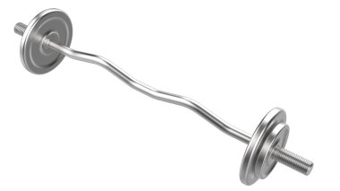 Dumbbell beyaz arkaplanda izole edildi