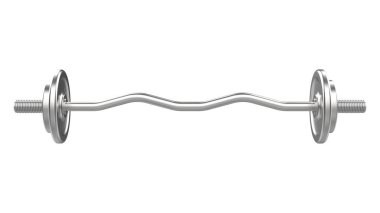 Dumbbell beyaz arkaplanda izole edildi