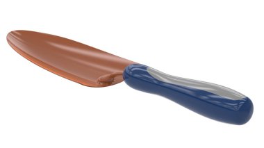 Tuğla mala arka planda izole edilmiş. 3d görüntüleme - illüstrasyon