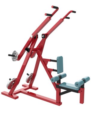 Spor malzemeleri gri arka planda izole edilmiş. 3d görüntüleme - illüstrasyon