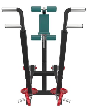 Spor malzemeleri gri arka planda izole edilmiş. 3d görüntüleme - illüstrasyon