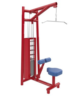 Spor malzemeleri gri arka planda izole edilmiş. 3d görüntüleme - illüstrasyon