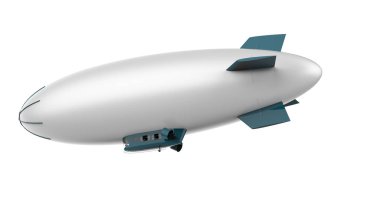 Arka planda maskeli bir hava gemisi var. 3d görüntüleme - illüstrasyon
