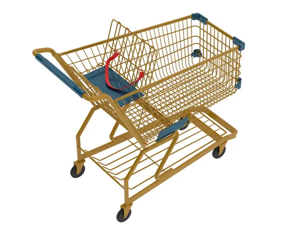 Shopping Cart Render — Stock Photo, Image