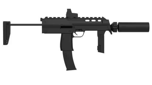 Automatic Weapon Rendering Illustration — Stock Photo, Image