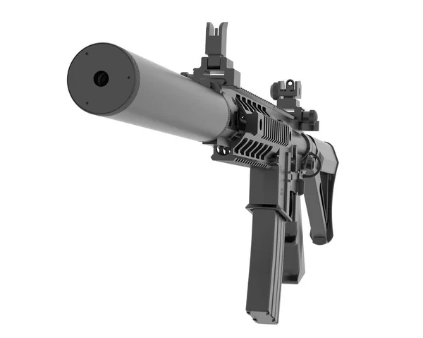 Пулемет Оружие Трехмерная Иллюстрация — стоковое фото