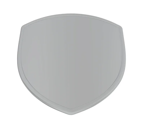 Representación Escudo Militar Sobre Fondo Blanco — Foto de Stock