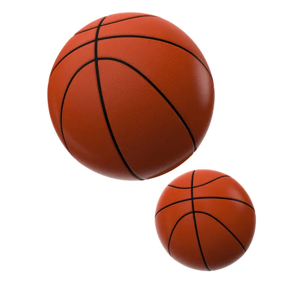 Basketball Ball Isolert Bakgrunn Gjengivelse Illustrasjon – stockfoto