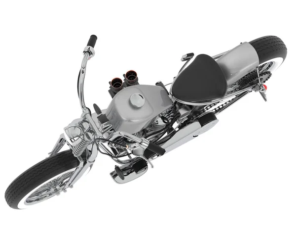 Рендеринг Мотоцикла Изолирован Белом Фоне — стоковое фото