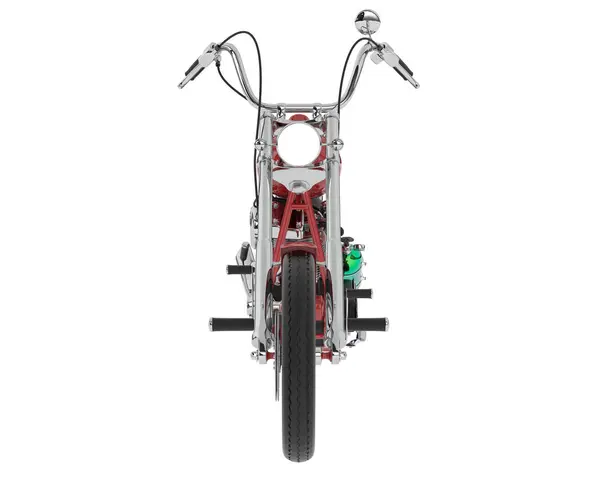 Рендеринг Мотоцикла Изолирован Белом Фоне — стоковое фото