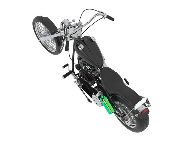 白い背景に隔離されたオートバイの3Dレンダリング — ストック写真