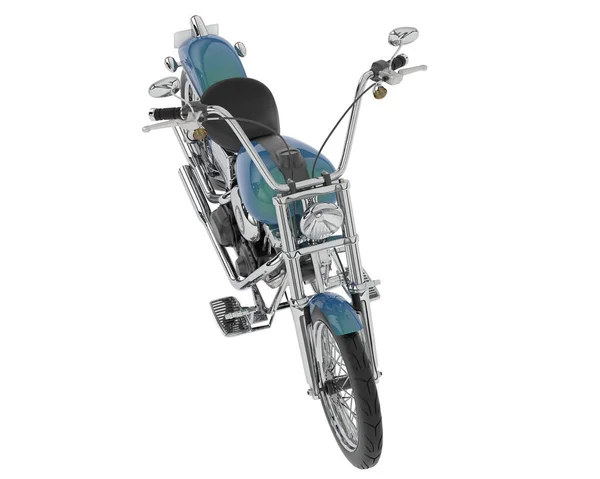 3D渲染在白色背景上隔离的摩托车 — 图库照片