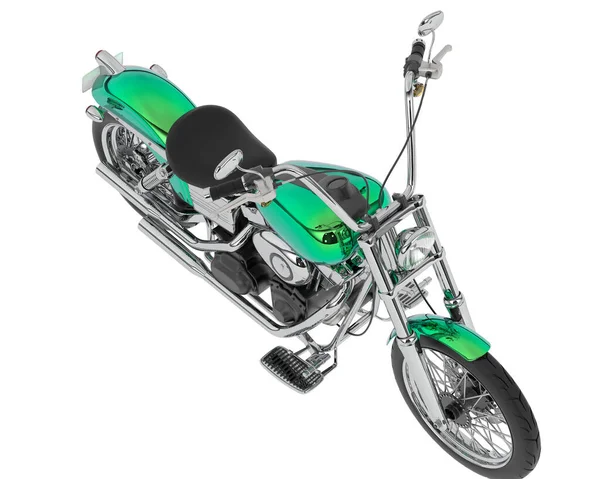 Representación Motocicleta Aislada Sobre Fondo Blanco —  Fotos de Stock