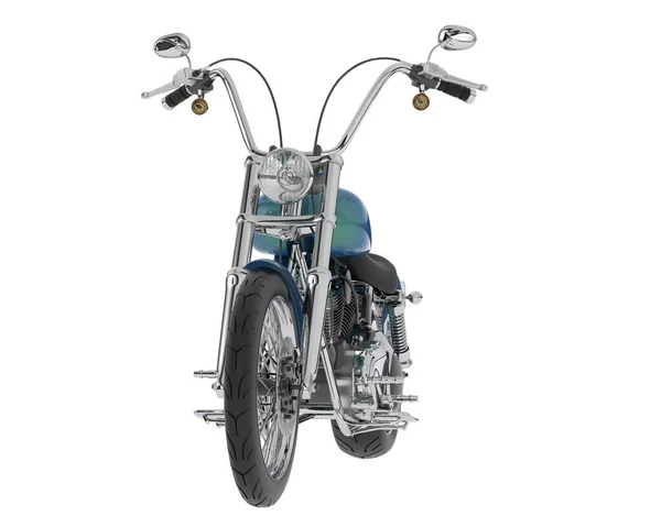 3D渲染在白色背景上隔离的摩托车 — 图库照片