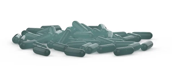 Pills Isolated White Background Rendering Illustration — Stock Photo, Image