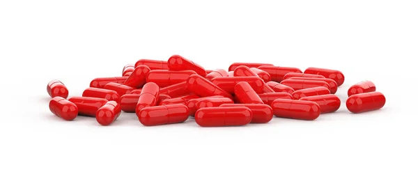 Piller Isolerade Över Vit Bakgrund Återgivning Illustration — Stockfoto