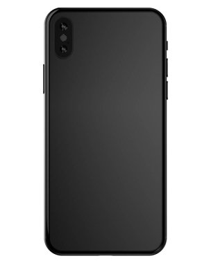 Modern akıllı telefon beyaz arkaplanda izole edildi